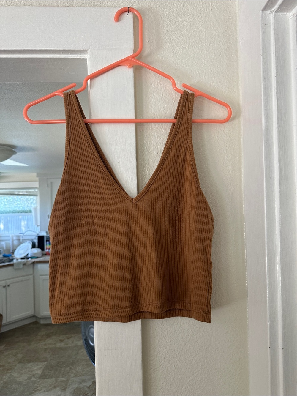 V-neck V-back tank top size Medium